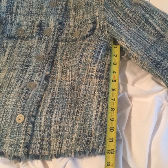Chanon Collection beautiful blue tweed jacket - Picture 12 of 12